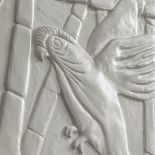 Luxusní designový radiátor Art Nouveau z Olycale kamene - detail