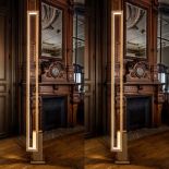 Moderní LED osvětlení zasazené do dřevěného rámu od výrobce CInier