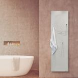 Luxusní designový sušič ručníků Fleur z Olycale kamene - bílá