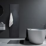 Luxusní designový sušič ručníků Fleur z Olycale kamene - černá